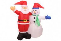 Opblaasbare kerstman & sneeuwman
